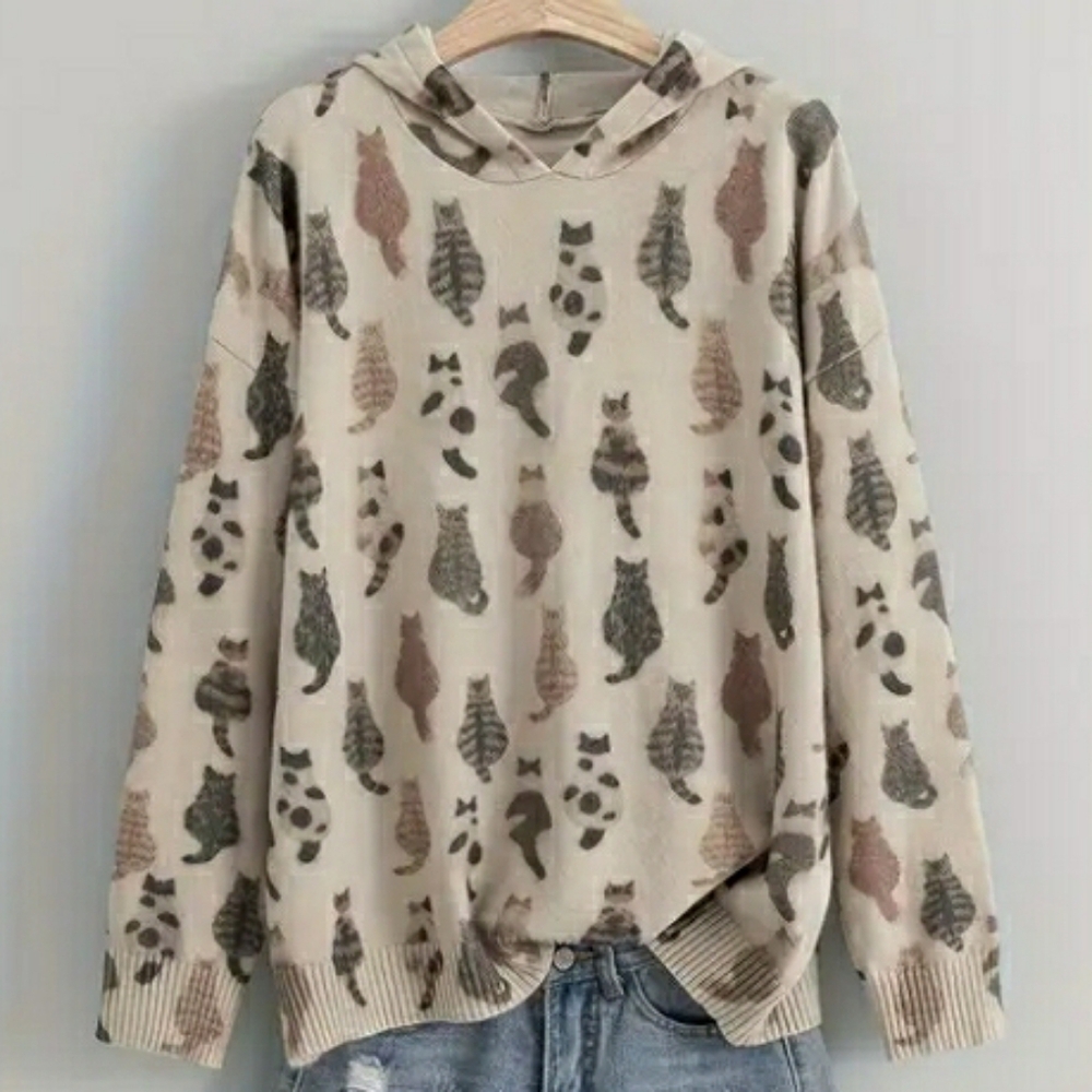 NEW! Soft Hooded Cat Sweater